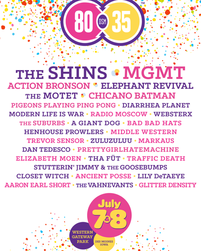 10th Annual 80/35 Music Festival hosts The Shines, MGMT, Elephant