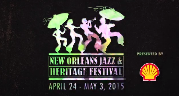 New Orleans Jazz Festival 2015 logo. Photo by: New Orleans Jazz Festival / YouTube