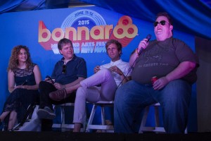 Press Conference featuring: Béla Fleck, Abigail Washburn, Ralphie May and Aaron Bruno at Bonnaroo 2015. Photo by: Matthew McGuire.
