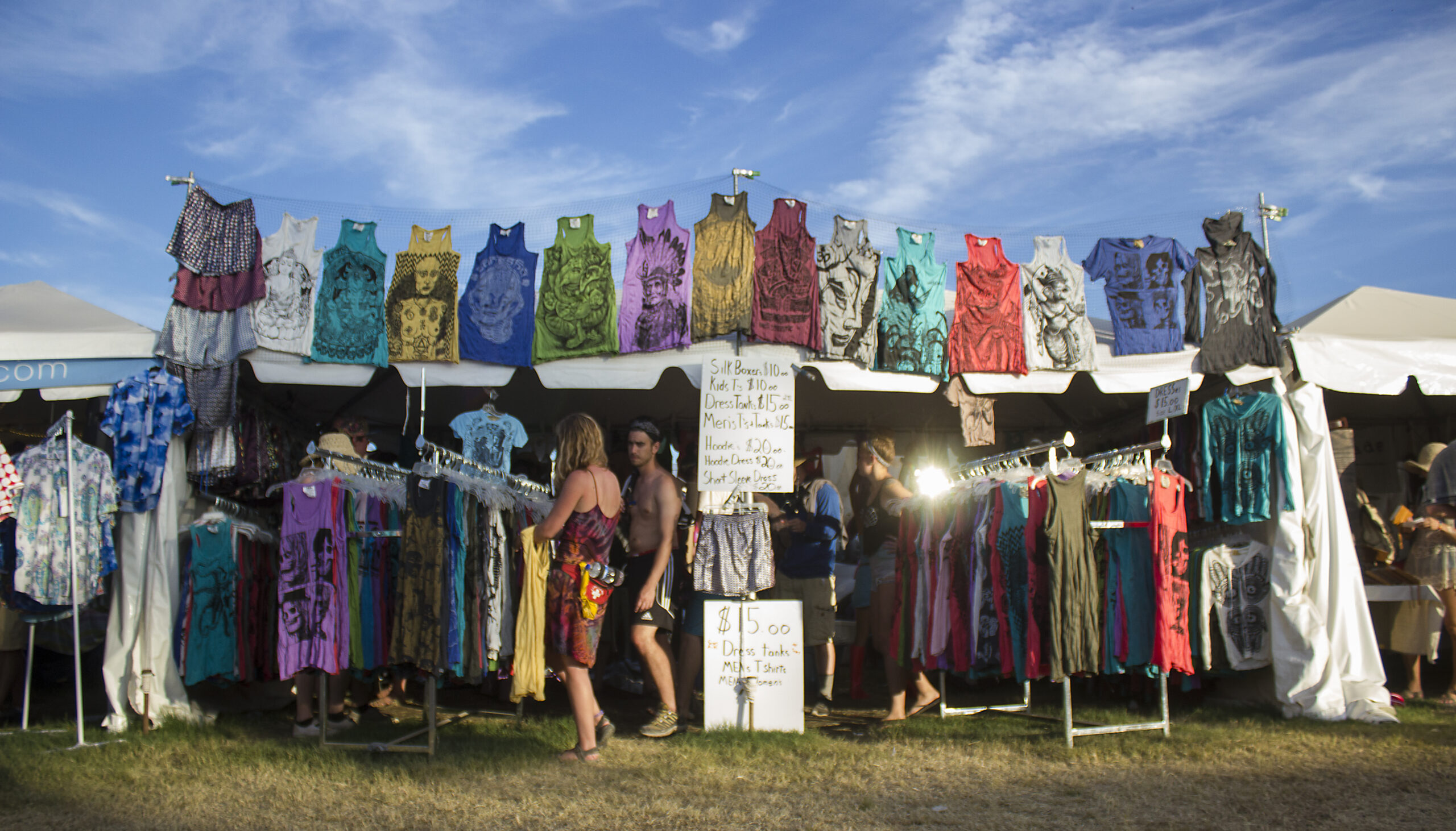 Merch and fashion at the Bonnaroo Music & Arts Festival in Manchester, Tennessee on 06/14/15. Photo by: Matthew McGuire.