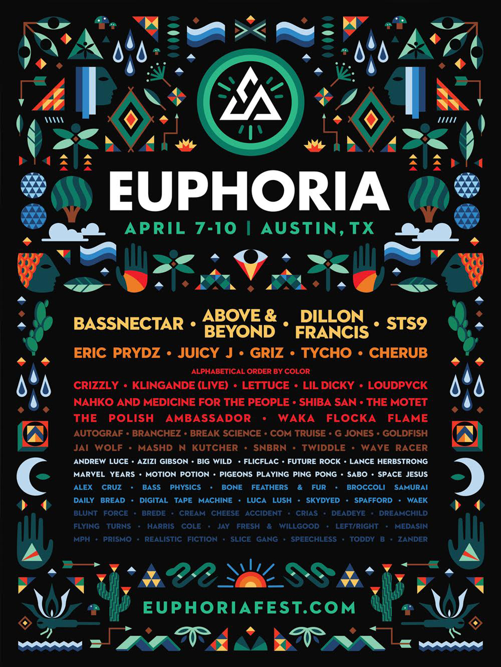 Euphoria Music Festival lineup. Photo provided.