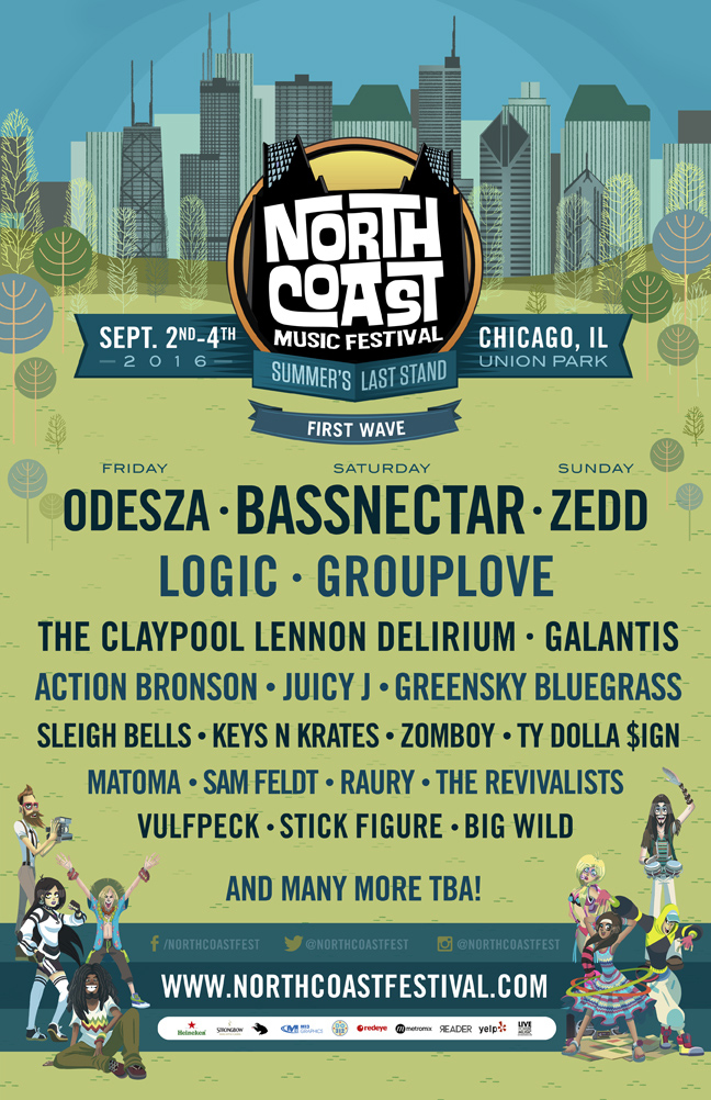North Coast Music Festival 2016 lineup. Photo by: North Coast Music Festival.