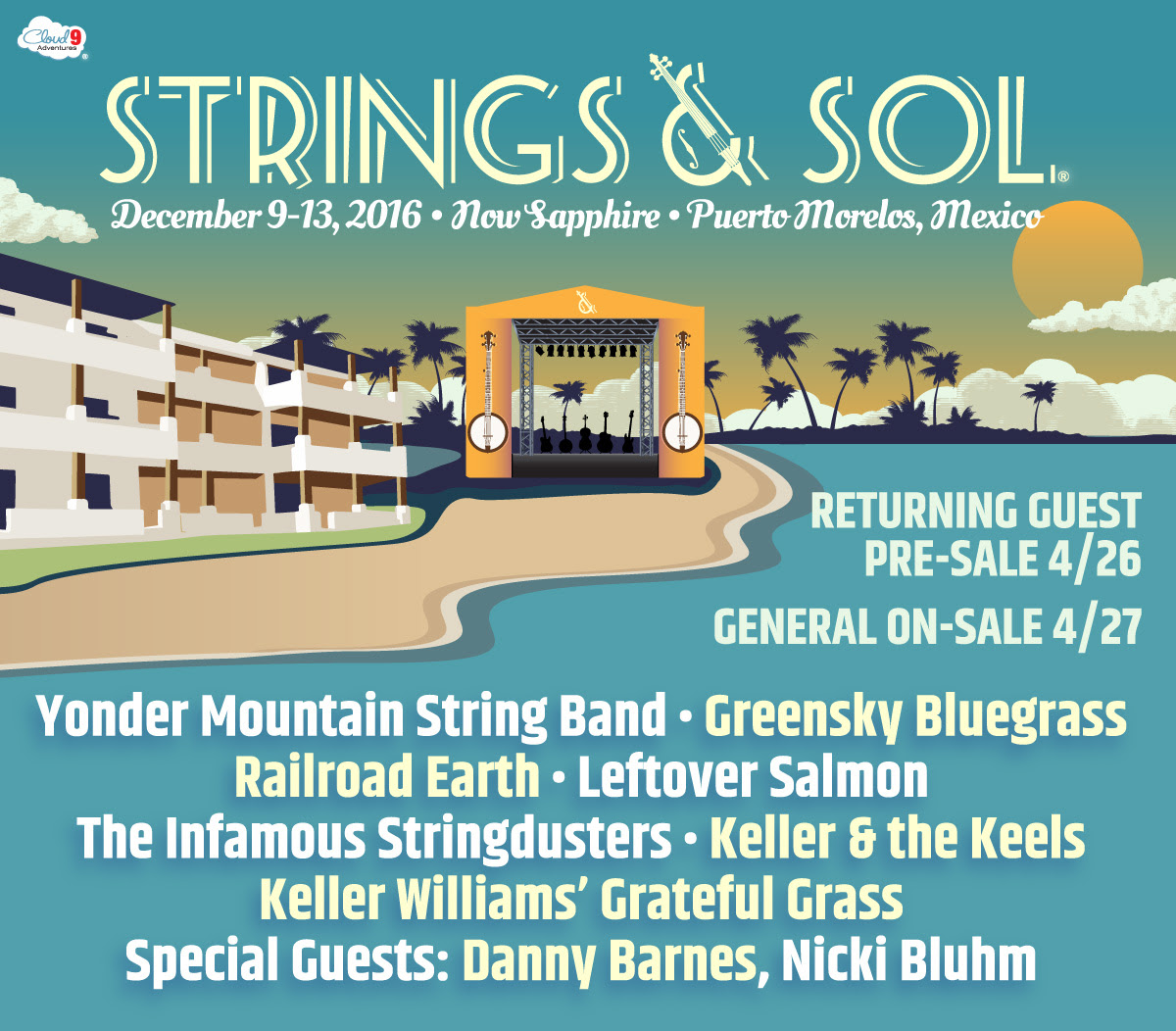 Strings & Sol 2016 acoustic lineup. Photo provided by: Strings & Sol