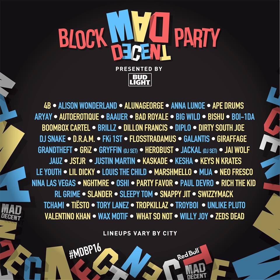 Mad Decent Block Party 2016. Photo provided by: Mad Decent Block Party