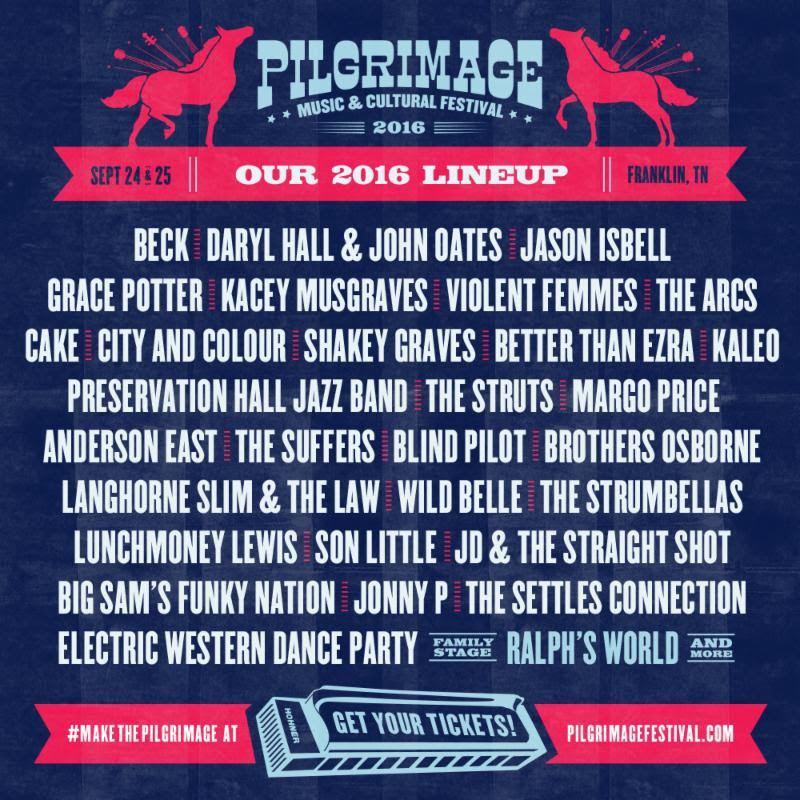 Pilgrimage Music Festival lineup. Photo by: Pilgrimage Music Festival