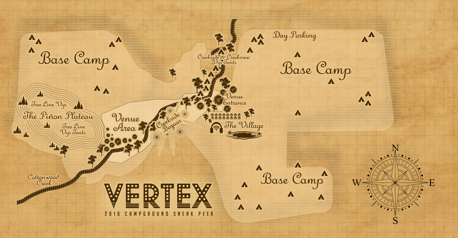 Vertex Festival 2016 map. Photo by: Vertex Festival
