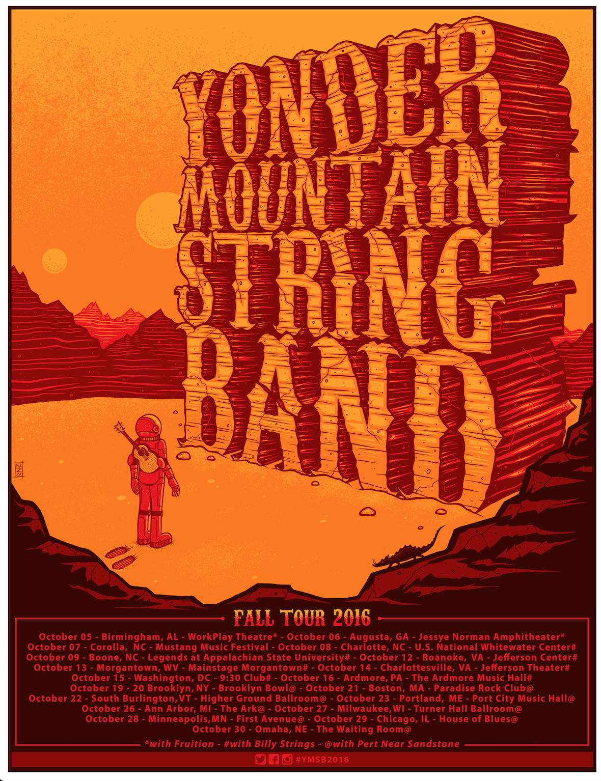 Yonder Mountain String Band Fall Tour 2016. Photo by: Yonder Mountain String Band