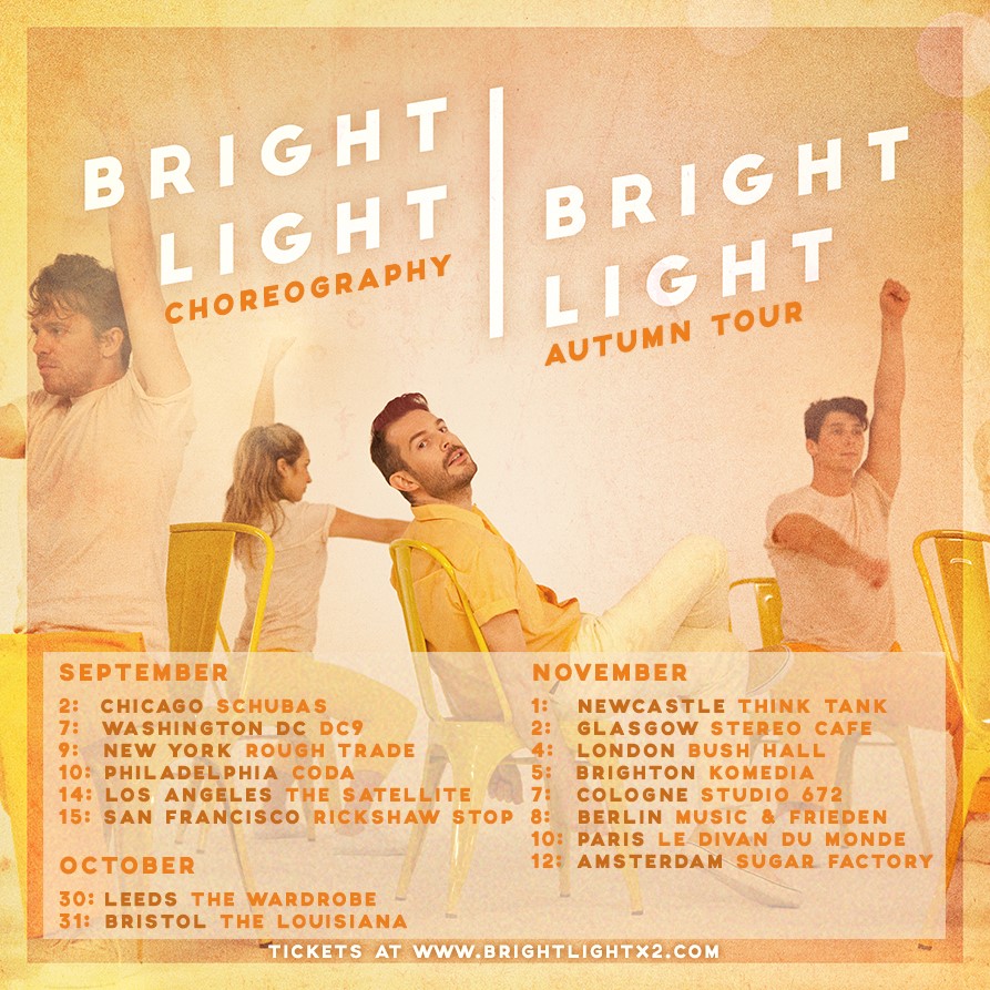Bright Light Bright Light tour dates. Photo by: Bright Light Bright Light.