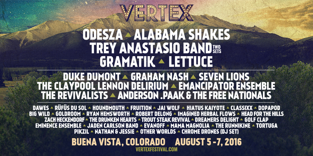 Vertex Festival 2016 lineup. Photo by: Vertex Festival
