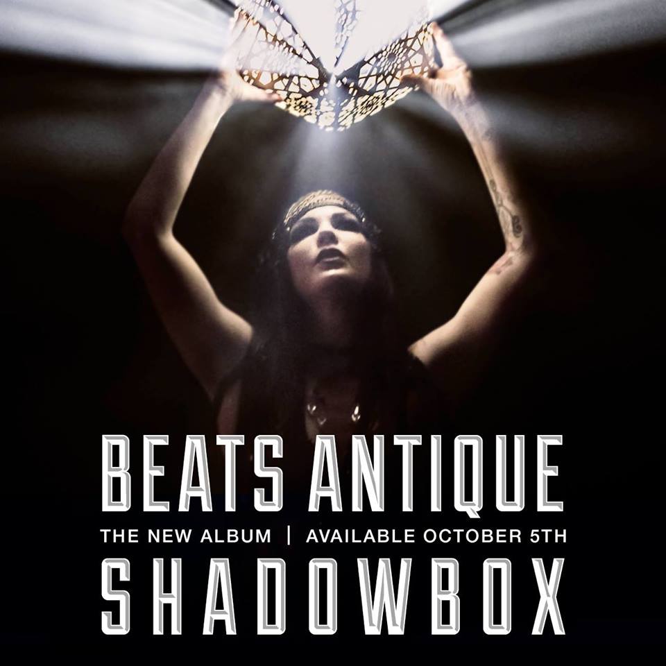 Beats Antique album cover art for Shadowbox. Photo by: Beats Antique