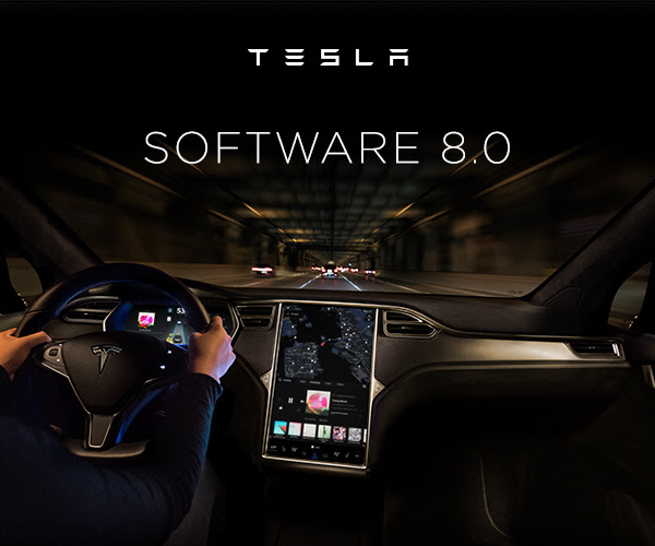 Tesla software update to Maps and Autopilot. Photo by: Tesla Motors