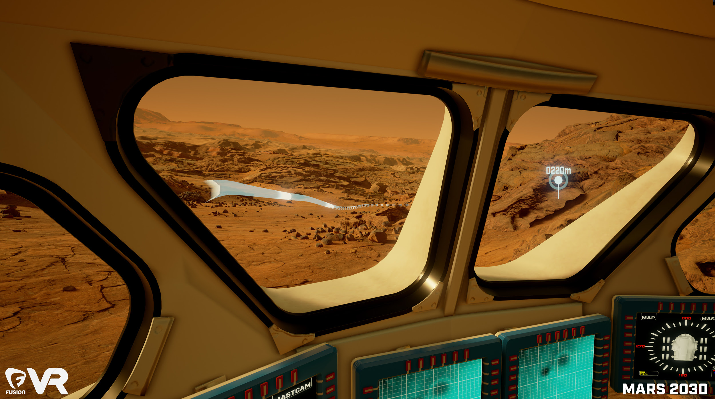 Mars 2030 screenshot from a virtual reality presentation at III Points 2016. Photo provided.