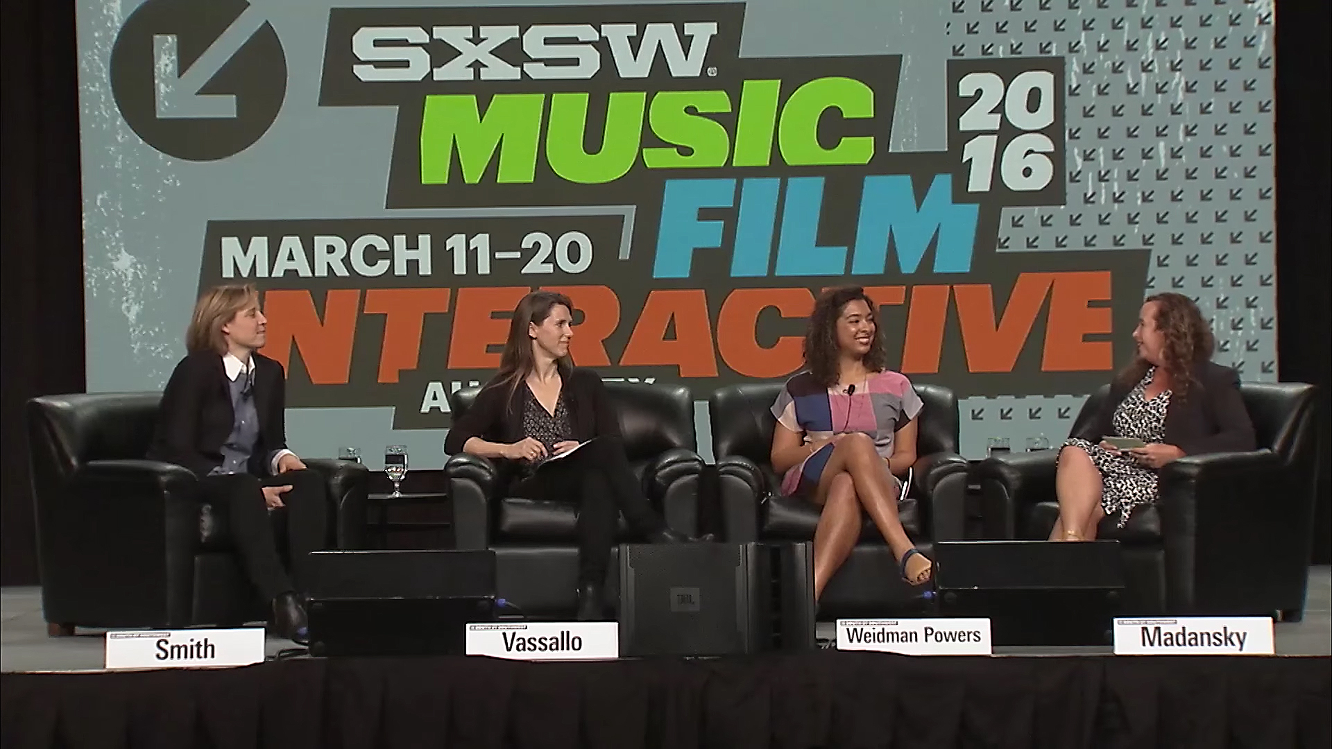 SXSW 2016 'Elephant in the Valley' panel. Elephant on Madison Avenue will be at SXSW 2017 and follow up to the 2016 discussion. Photo by: SXSW / YouTube