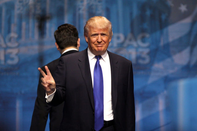 Donald Trump speaking at the 2013 Conservative Political Action Conference (CPAC) in National Harbor, Maryland. Photo by: Gage Skidmore Donald Trump speaking at the 2013 Conservative Political Action Conference (CPAC) in National Harbor, Maryland. Photo by: Gage Skidmore
