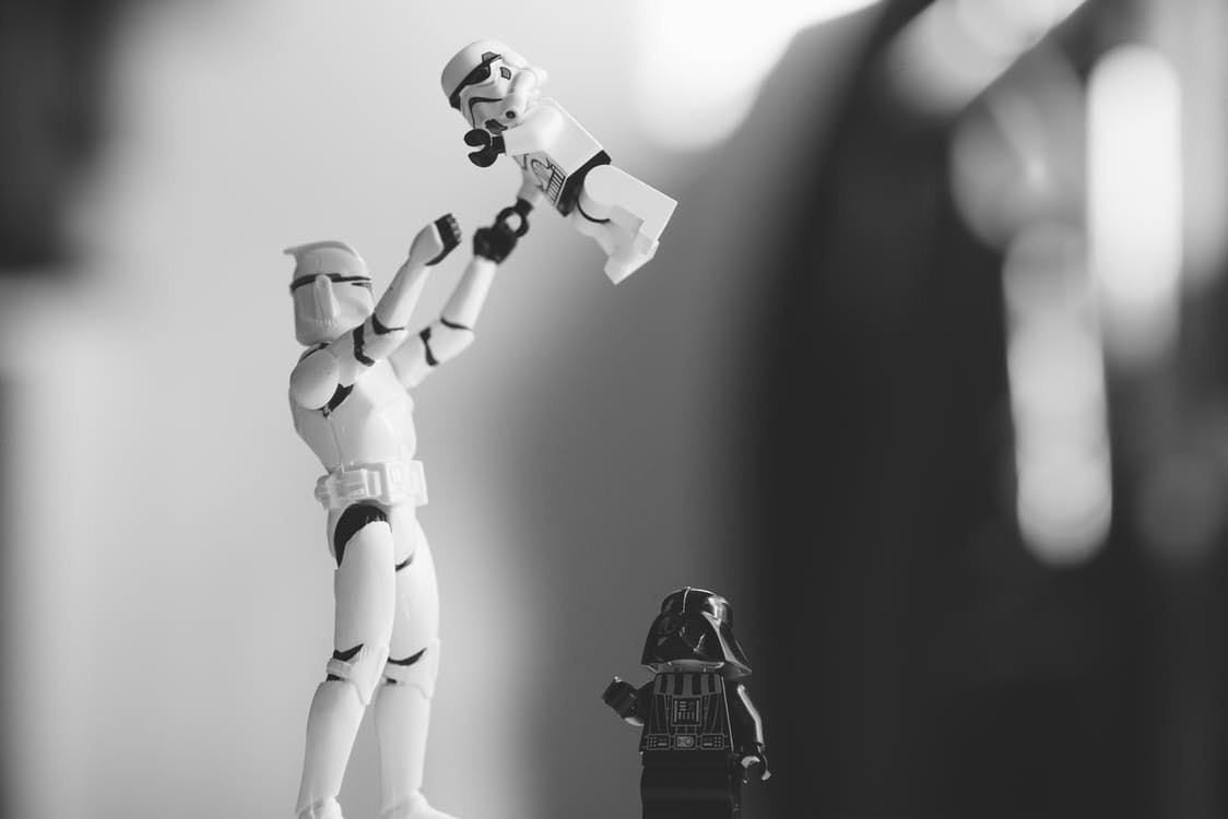 Star Wars plastic toys engaging in Rogue One: A Star Wars Story. Photo by: Pexels.com