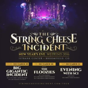The String Cheese Incident New Year's Eve poster. Photo by: The String Cheese Incident