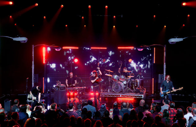 BURBANK, CA - JANUARY 13: Tom Linton, Jim Adkins, Zach Lind and Rick Burch of Jimmy Eat World perform on stage at iHeartRadio LIVE at the iHeartRadio Theater on January 13, 2017 in Burbank, California. (Photo by Kevin Winter/Getty Images for iHeartMedia) BURBANK, CA - JANUARY 13: Tom Linton, Jim Adkins, Zach Lind and Rick Burch of Jimmy Eat World perform on stage at iHeartRadio LIVE at the iHeartRadio Theater on January 13, 2017 in Burbank, California. (Photo by Kevin Winter/Getty Images for iHeartMedia)