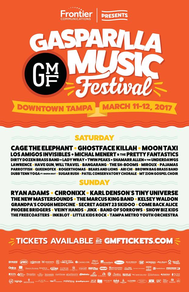 Gasparilla Music Festival 2017 lineup. Photo by: Gasparilla Music Festival / Twitter
