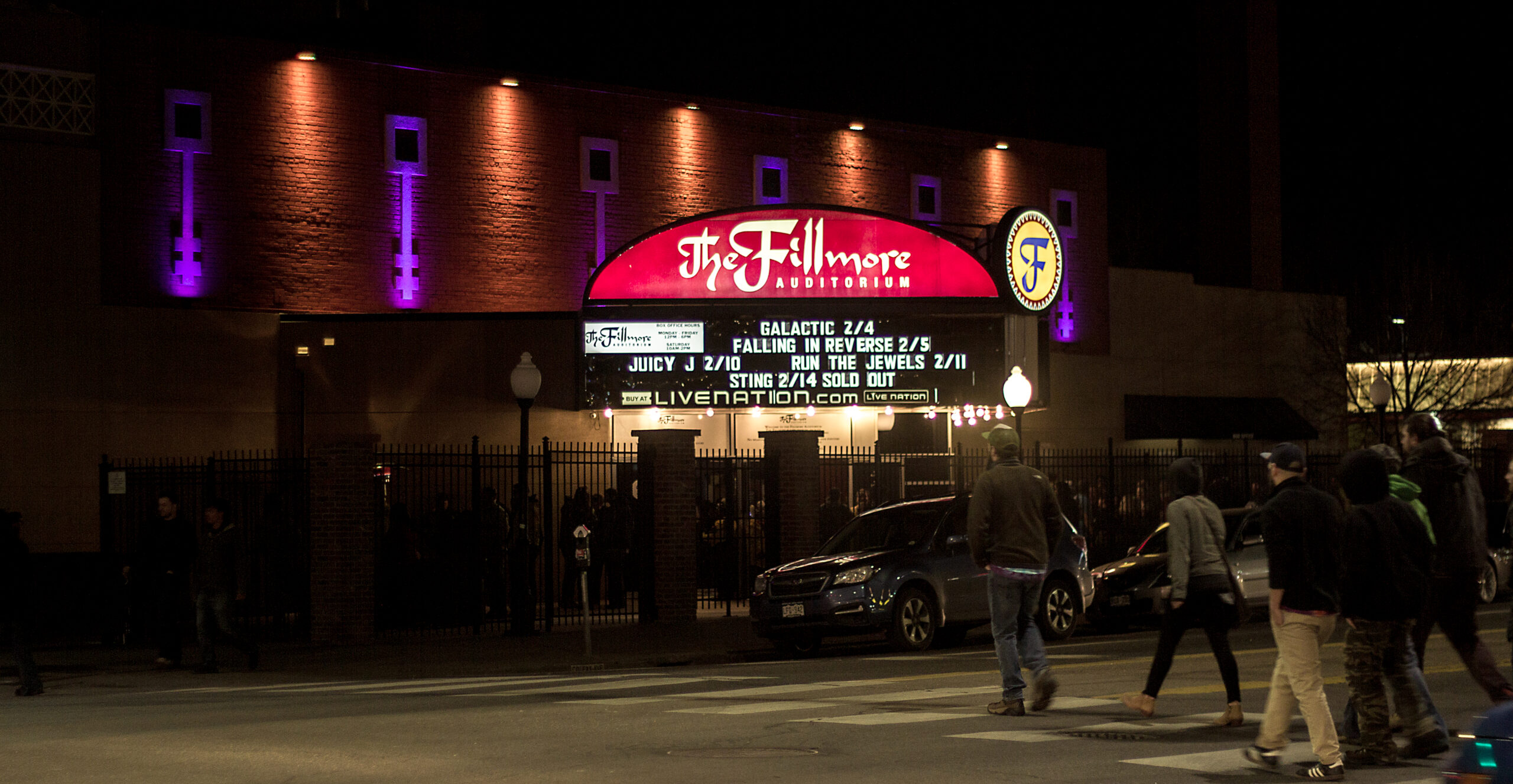 The Fillmore Auditorium in downtown Denver, Colorado. Photo taken on 02/04/17. Photo by: Matthew McGuire