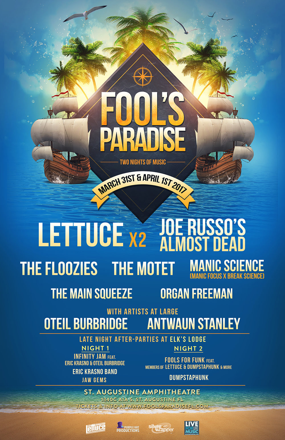 Fool's Paradise 2017 lineup. Photo provided.