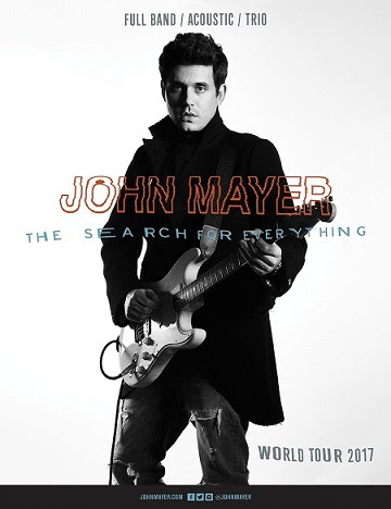 John Mayer promotional poster for The Search For Everything World Tour. Photo provided.