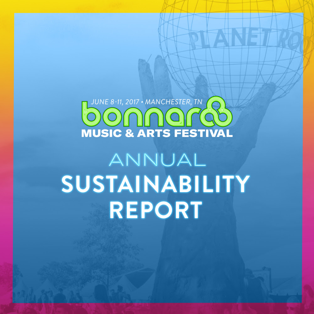 Bonnaroo Music Festival 2016 Sustainability Report. Photo provided.