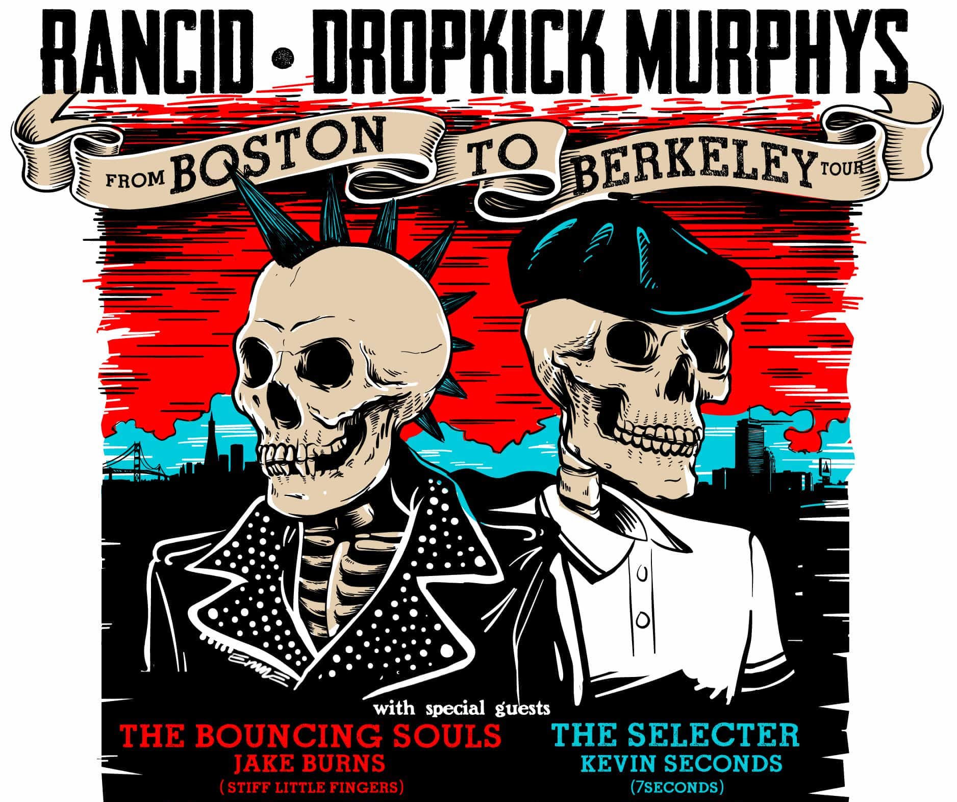 Rancid & Dropkick Murphys From Boston to Berkeley Tour. Photo provided.