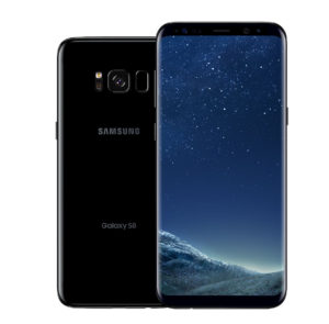 The Galaxy S8 Plus in black. Photo provided by: Samsung