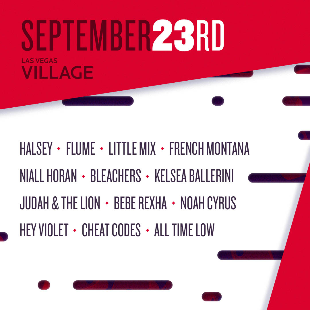 iHeartRadio Music Festival Daytime Village lineup. Photo by: iHeartRadio / Twitter