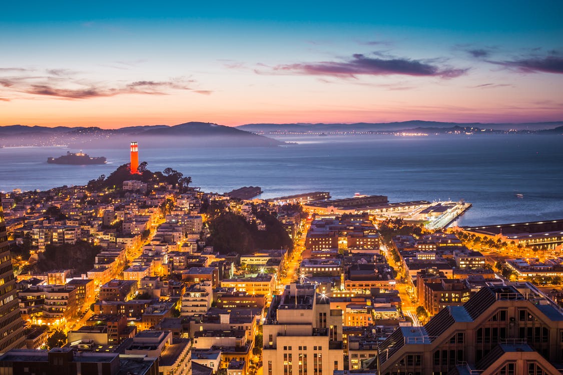 Sunset over San Francisco. Photo by: Pexels.com