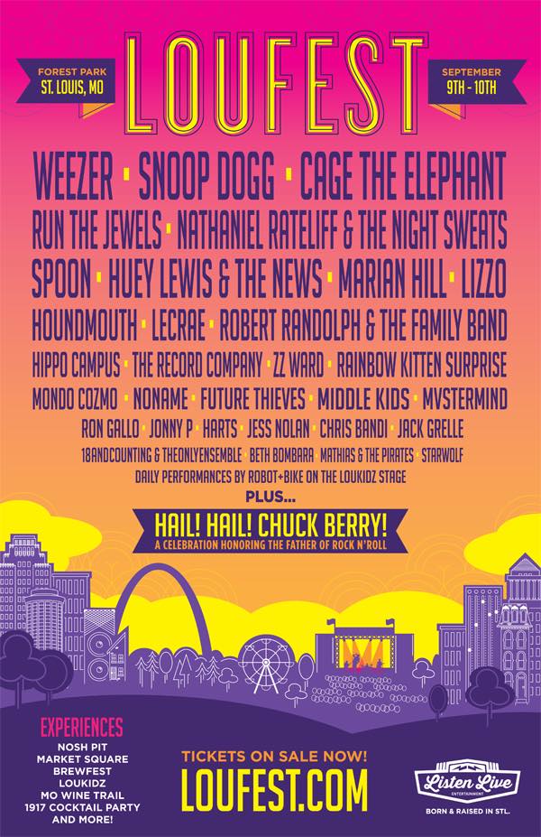 LouFest Music Festival 2017 lineup. Photo by: LouFest