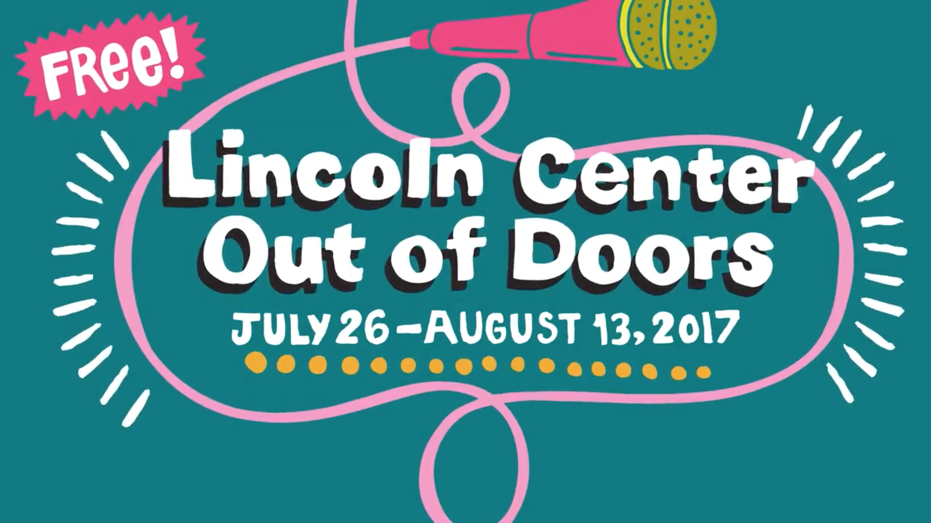 Lincoln Center Out of Doors graphic art. Photo: Lincoln Center / YouTube