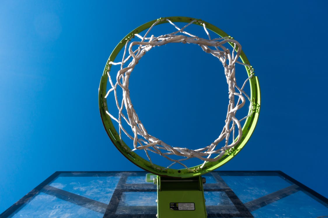 An outdoor basketball hoop. Photo by: Pexels.com
