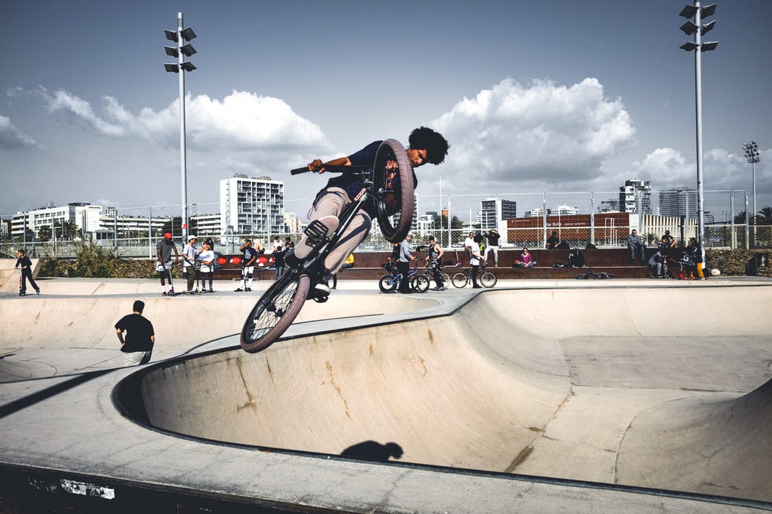 BMX on a street ramp. Photo by: Pexels.com