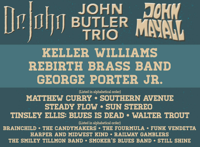 Peoria Blues Festival lineup. Photo provided.