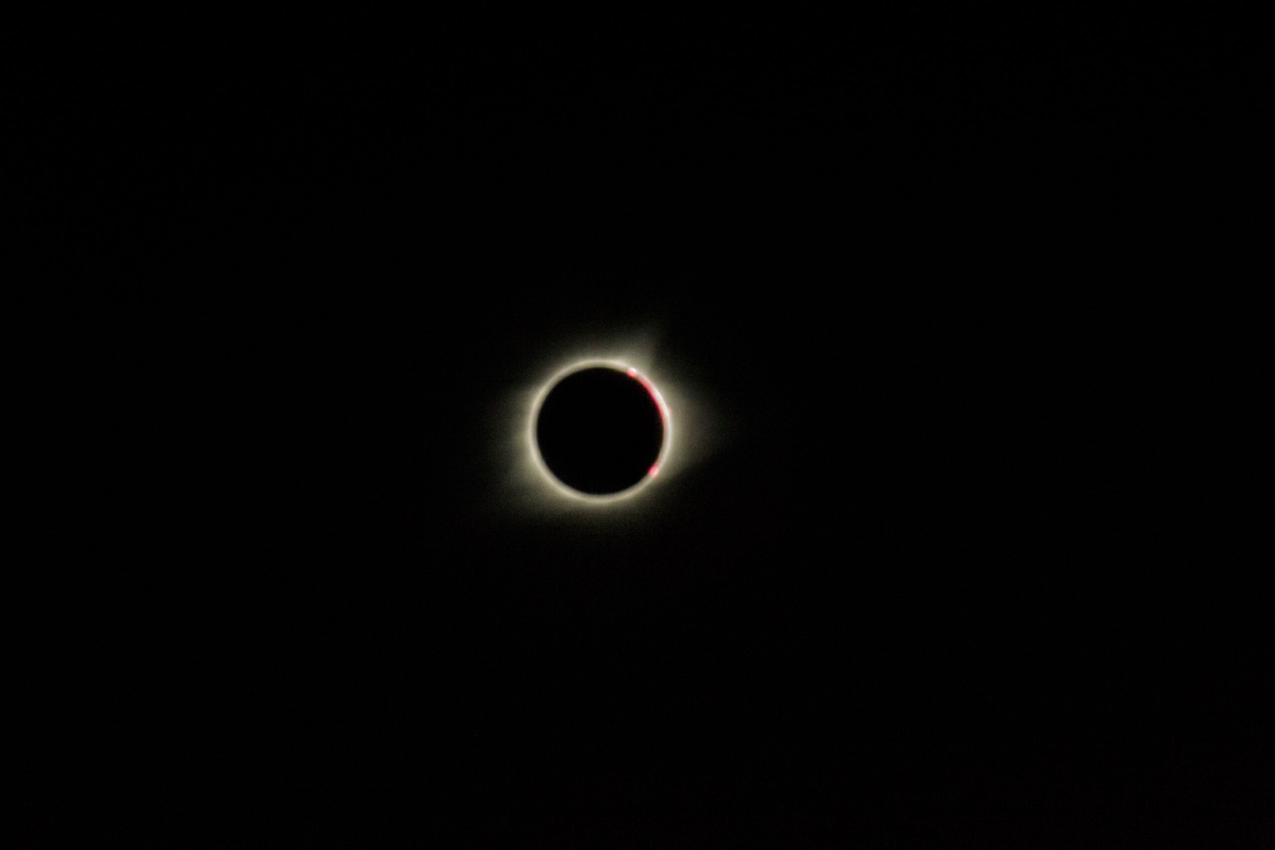 A moment of totality during the 2017 solar eclipse. Photo by: Matthew McGuire