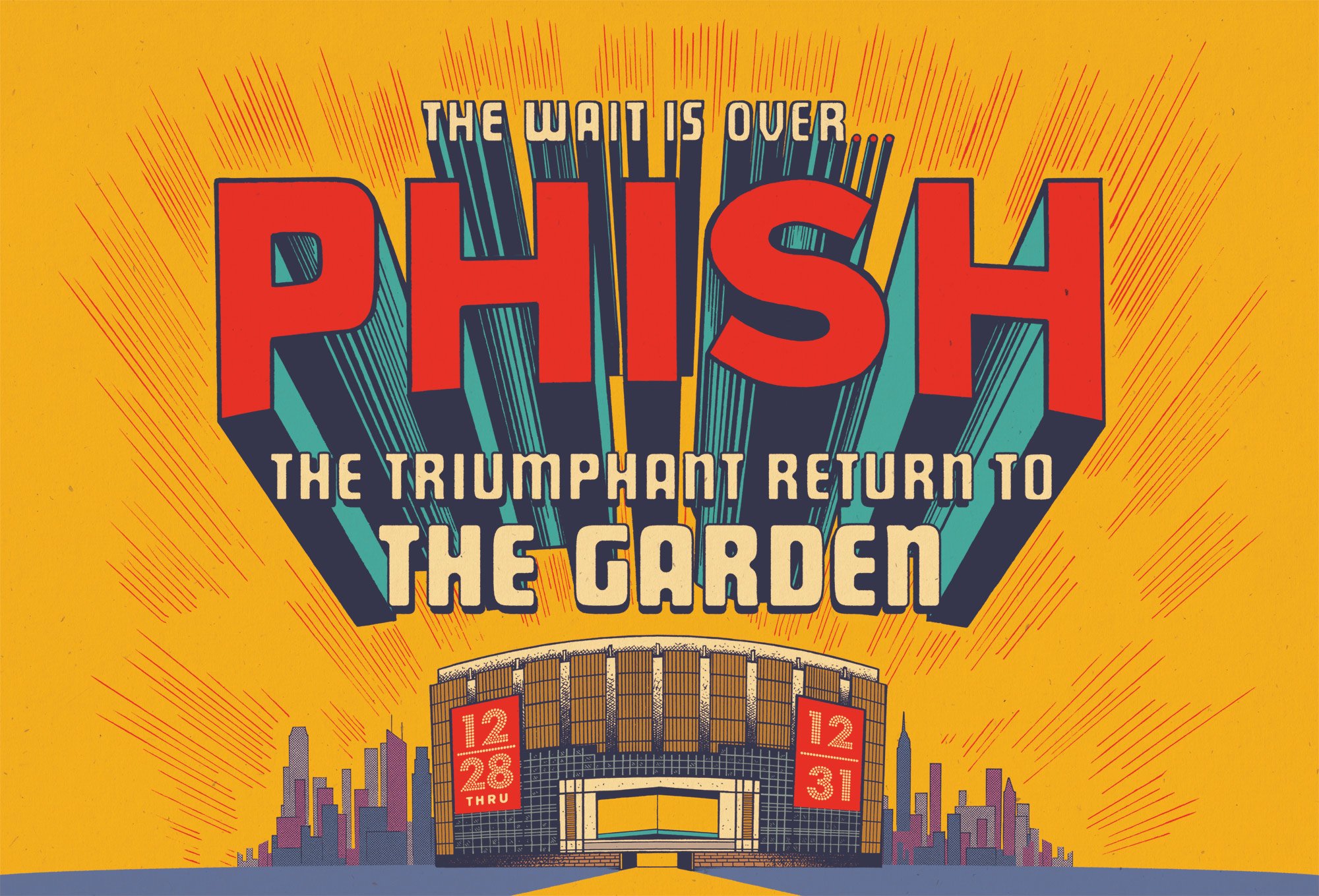 Phish live stream from Madison Square Garden. Photo by: Phish