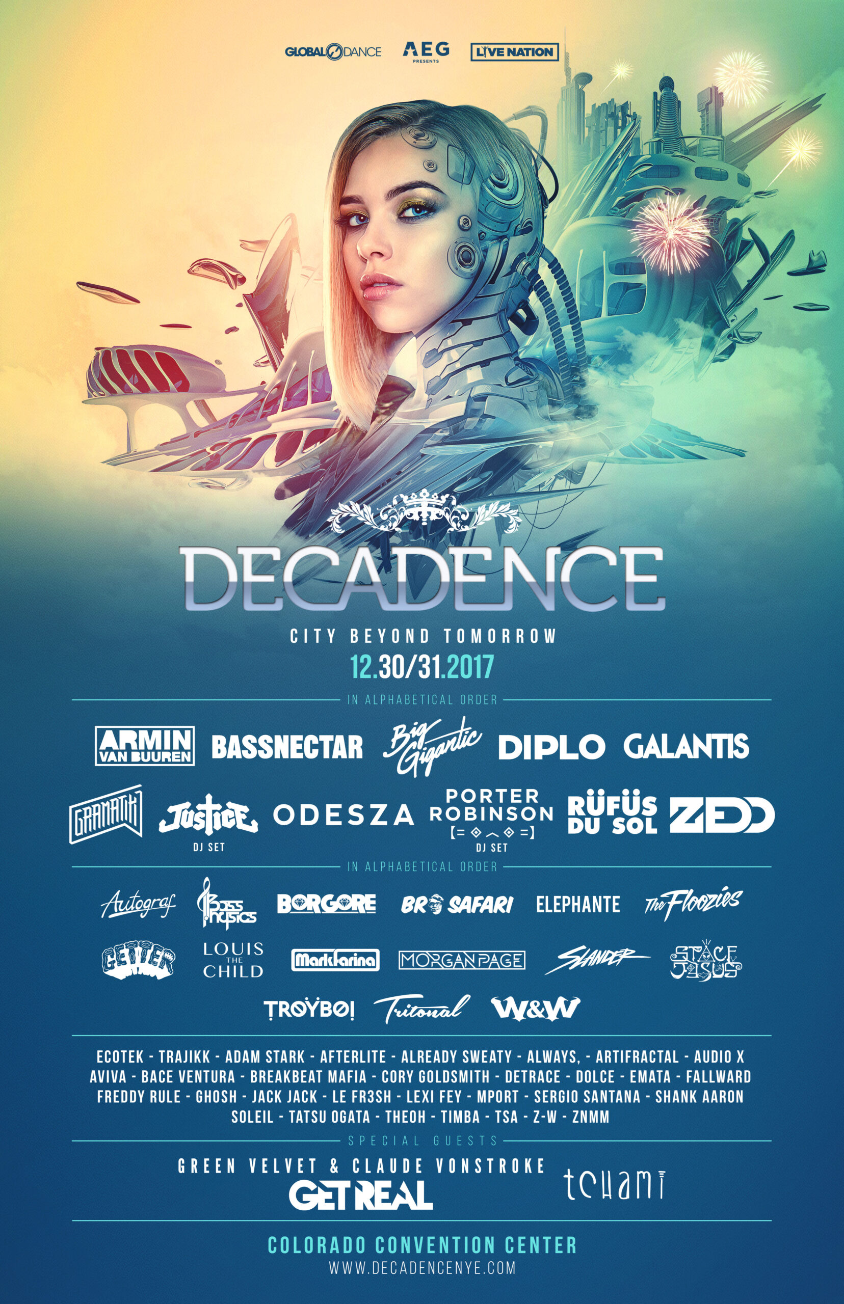 Decadence 2017 Lineup Poster. Photo provided.