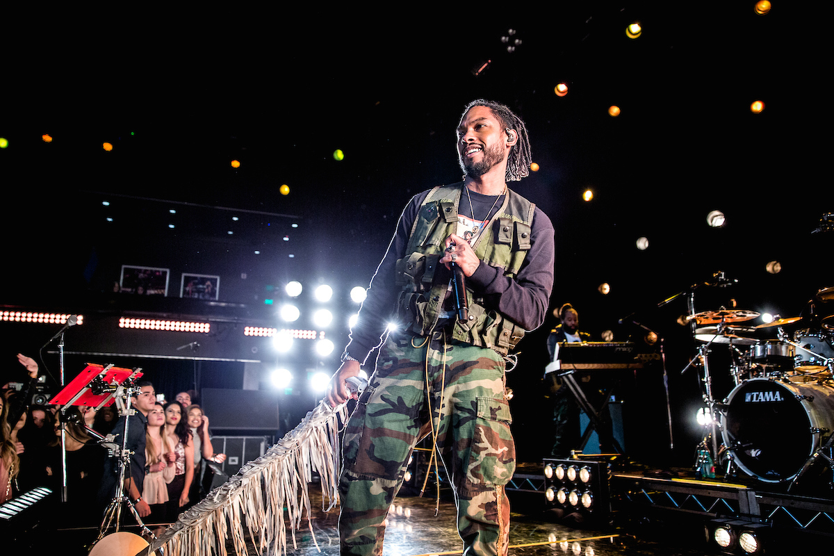 Miguel at iHeartRadio Theater in Los Angeles. Photo by: Wes and Alex for iHeartRadio.