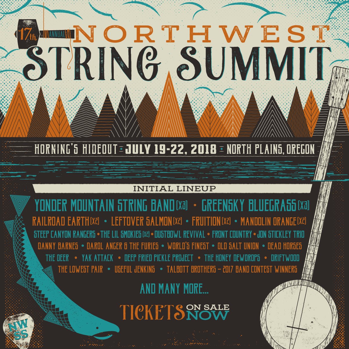 Northwest String Summit 2018 lineup. Photo by: Northwest String Summit
