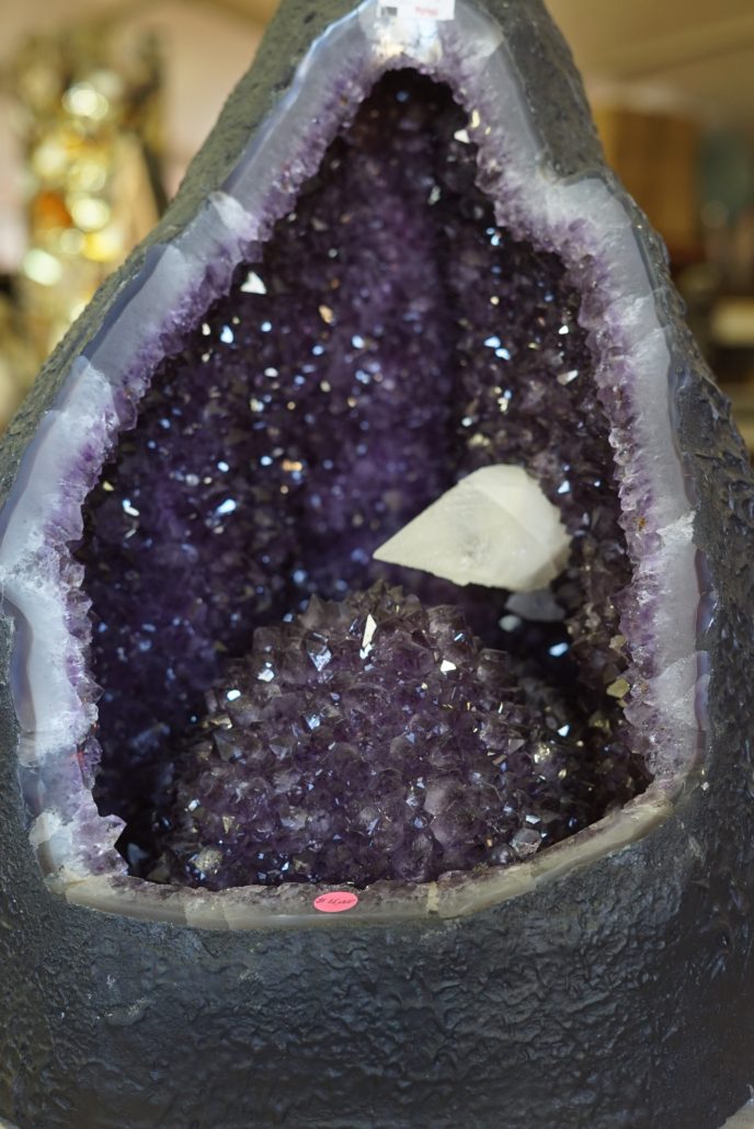 Gem Show Amethyst with Calcite. Photo by: RJ Harvey