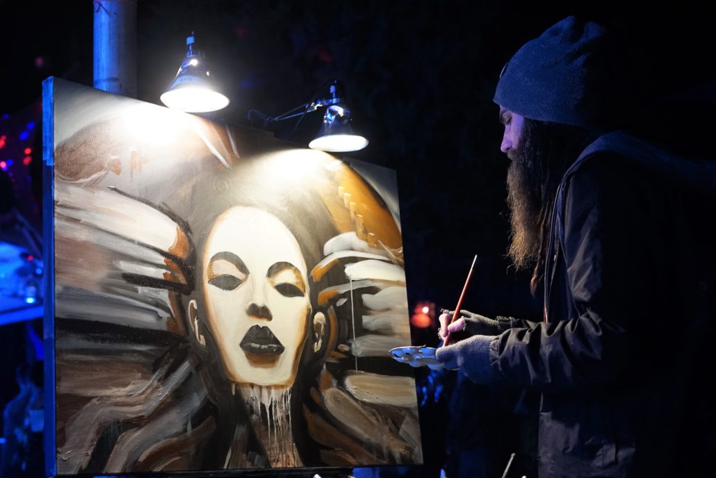 Live Painter. Photo by: RJ Harvey
