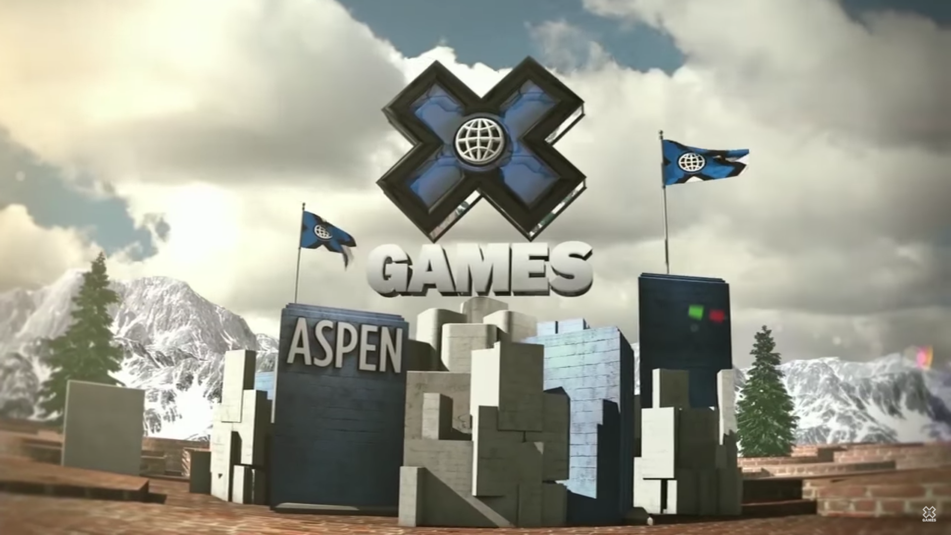 X Games Aspen 2018 graphic design. Photo by: X Games / YouTube