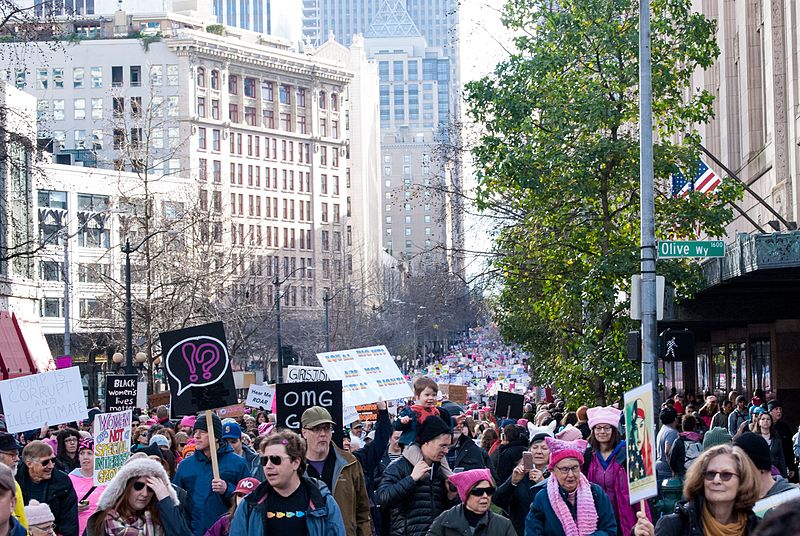 Seattle Women's March. Photo by: Cindy Shebley / Wikimedia Commons