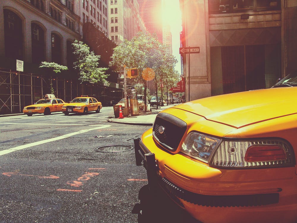 New York City cabs gearing up for WWE Raw 25. Photo by: Pexels.com