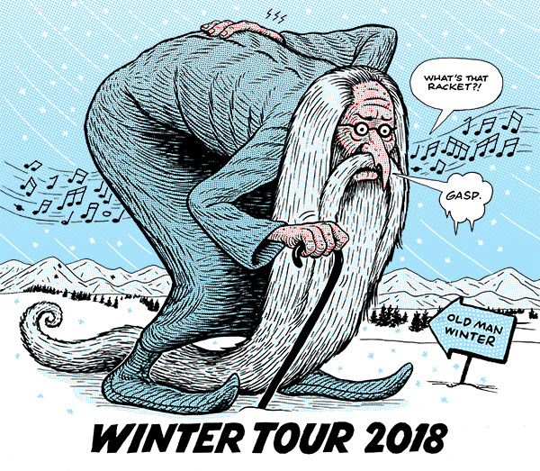 The backbreaking winds of winter. Photo by: Yonder Mountain String Band