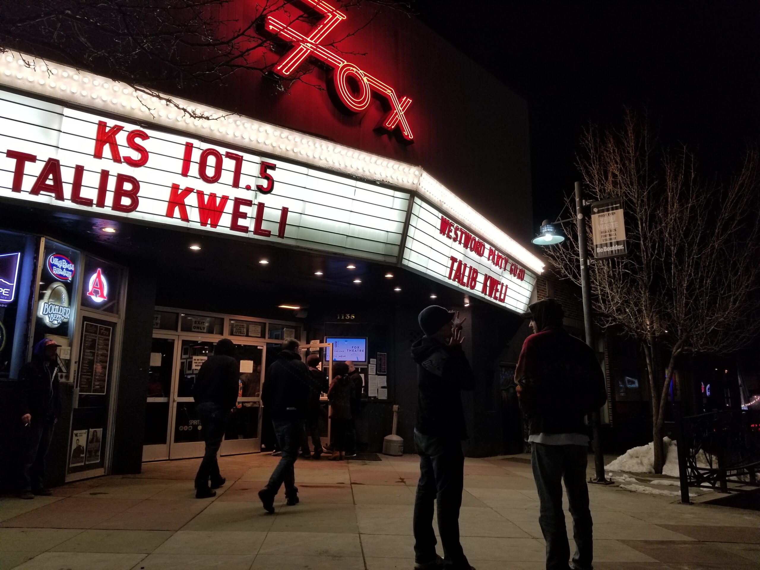 The Fox Theater in Boulder, Colorado on February 27, 2018. Photo by: Matthew McGuire