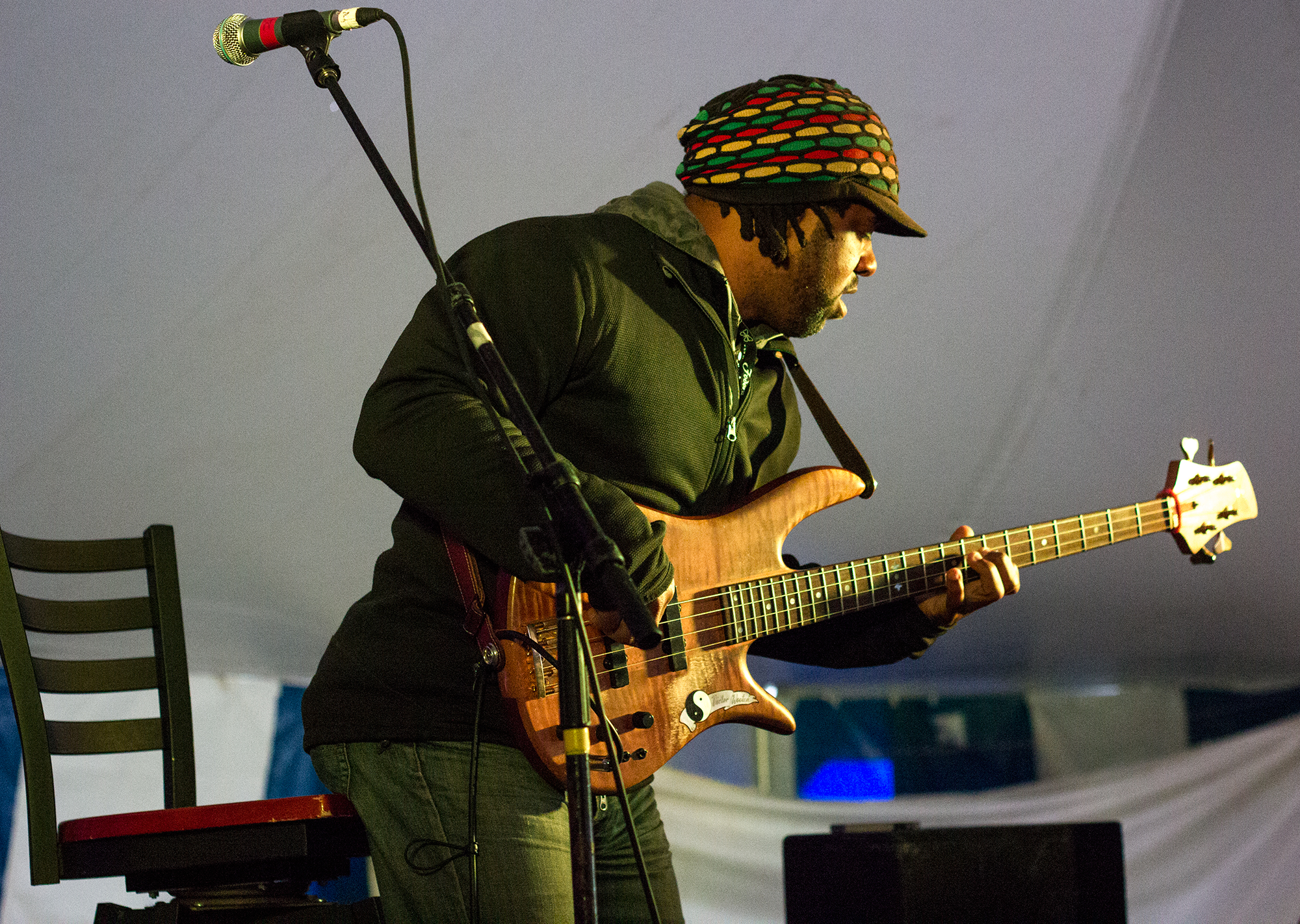 Victor Wooten performing at Summer Camp Music Festival 2013. Photo by: Matthew McGuire