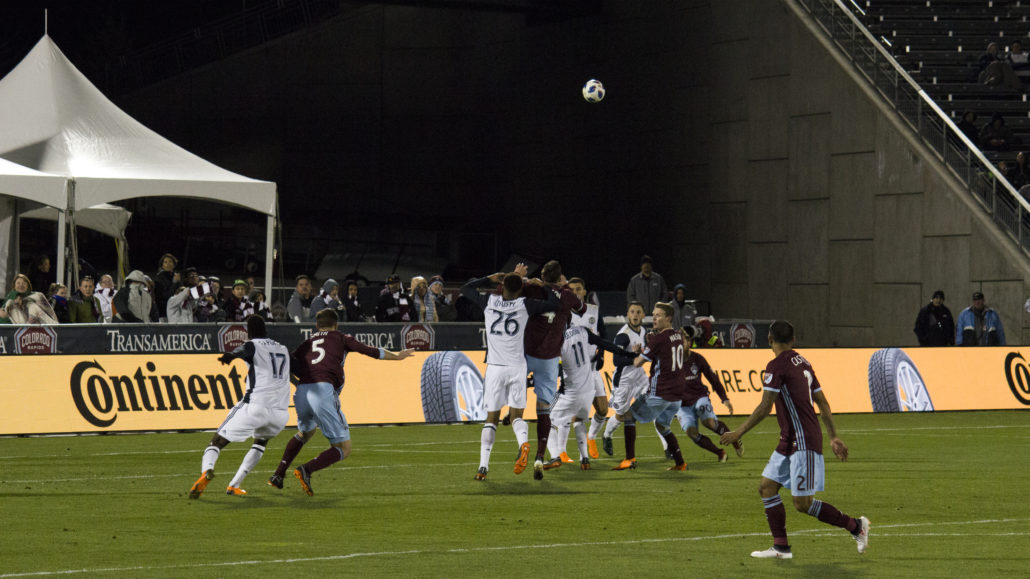 Philadelphia Union and the Colorado Rapids square off at Dick's Sporting Goods Park on Saturday, March 31, 2018. Photo by: Matthew McGuire