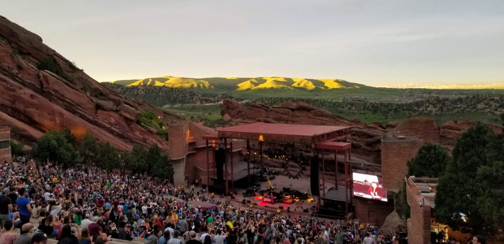 Wax Tailor performing at Red Rocks Amphitheatre. Photo by: Matthew McGuire